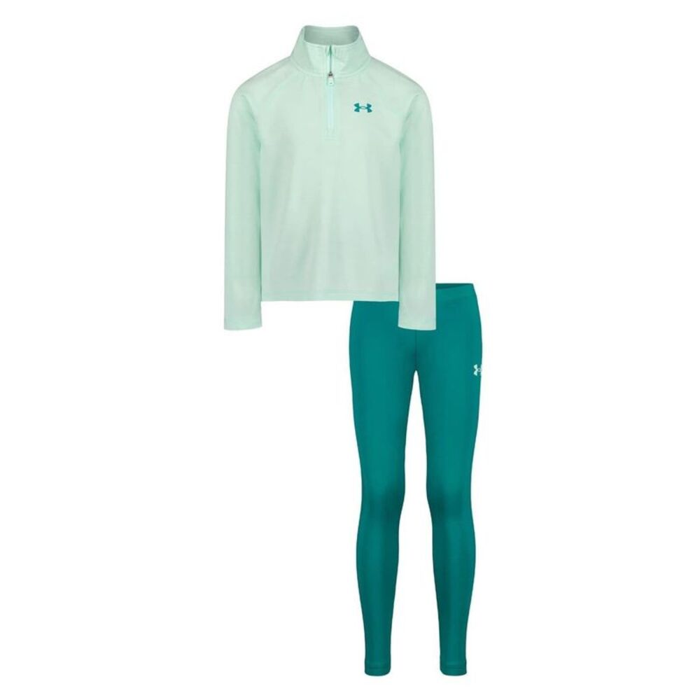 Under Armour Girls Tracksuit Set / Green/Teal
